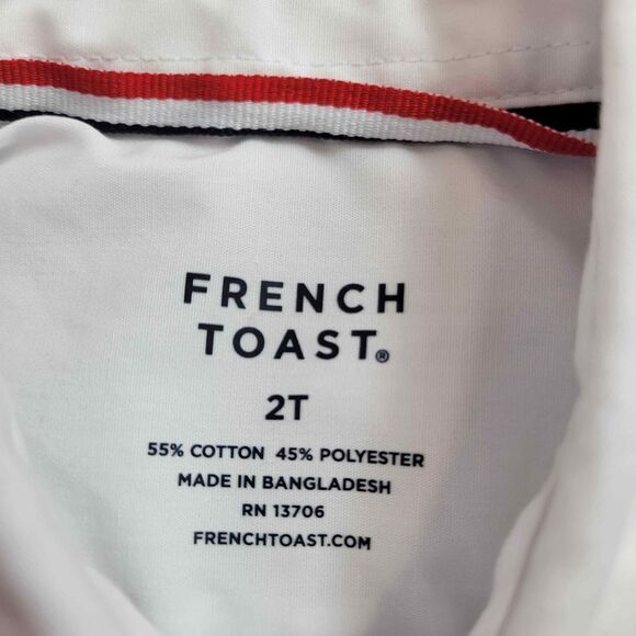 French Toast white buttondown shirt 2T - Picture 3 of 3